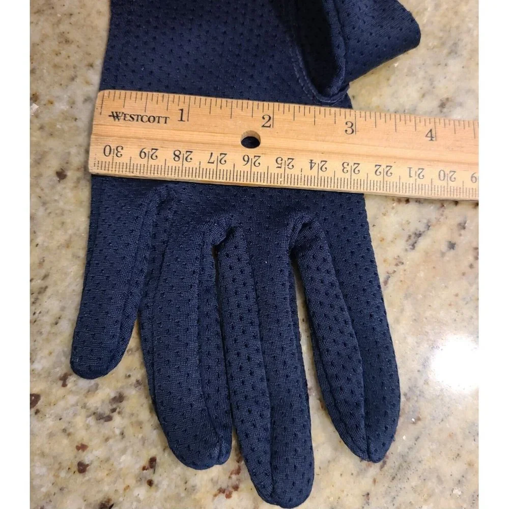 Vintage Size 7 XL Blue Pierced Nylon Formal 9.5